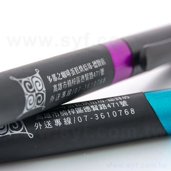 廣告筆-消光霧面黑色筆管禮品-單色原子筆-採購客製印刷贈品筆_11